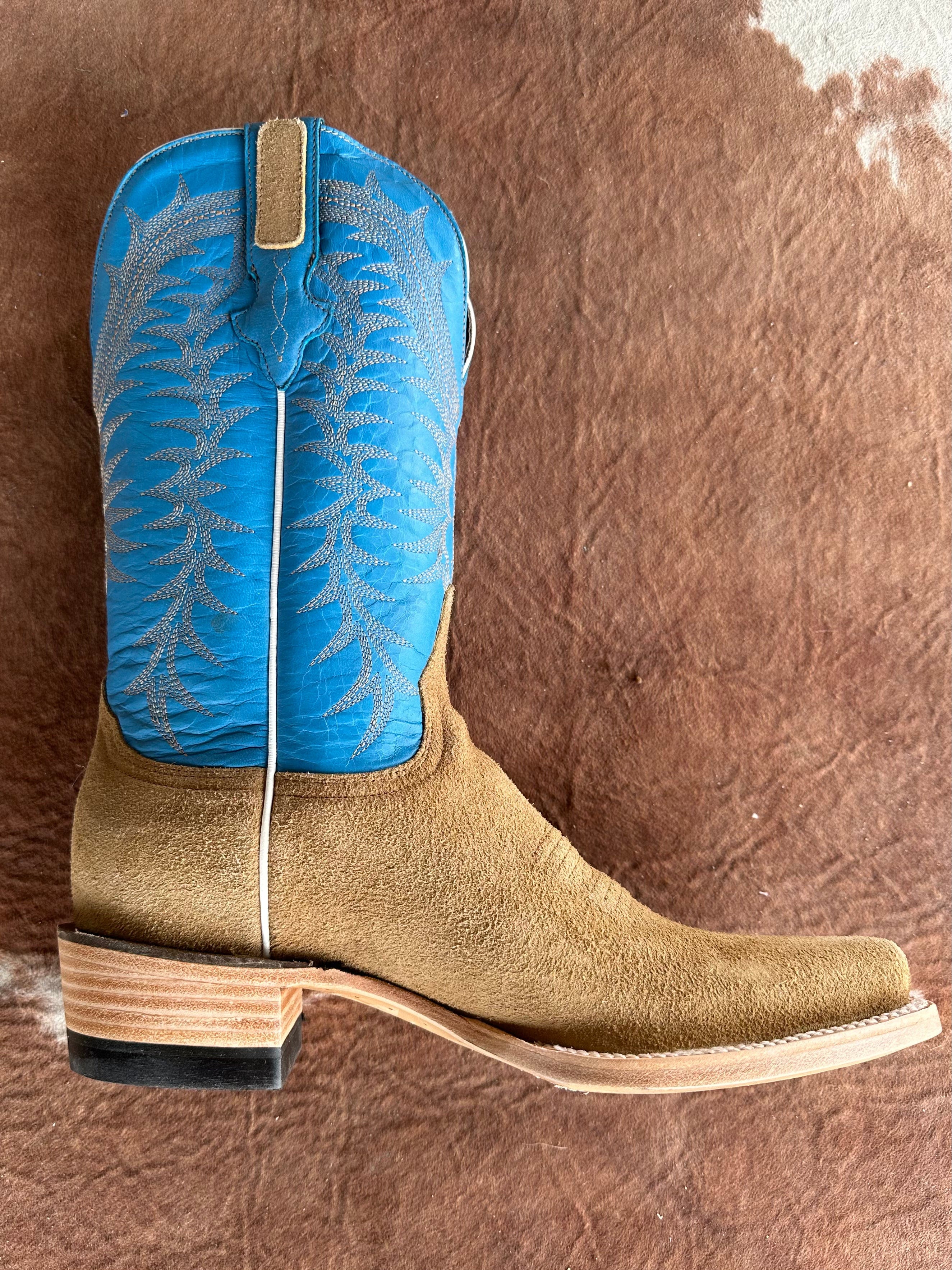 ROUGH OUT COGNAC Resistol Cowboy Boot