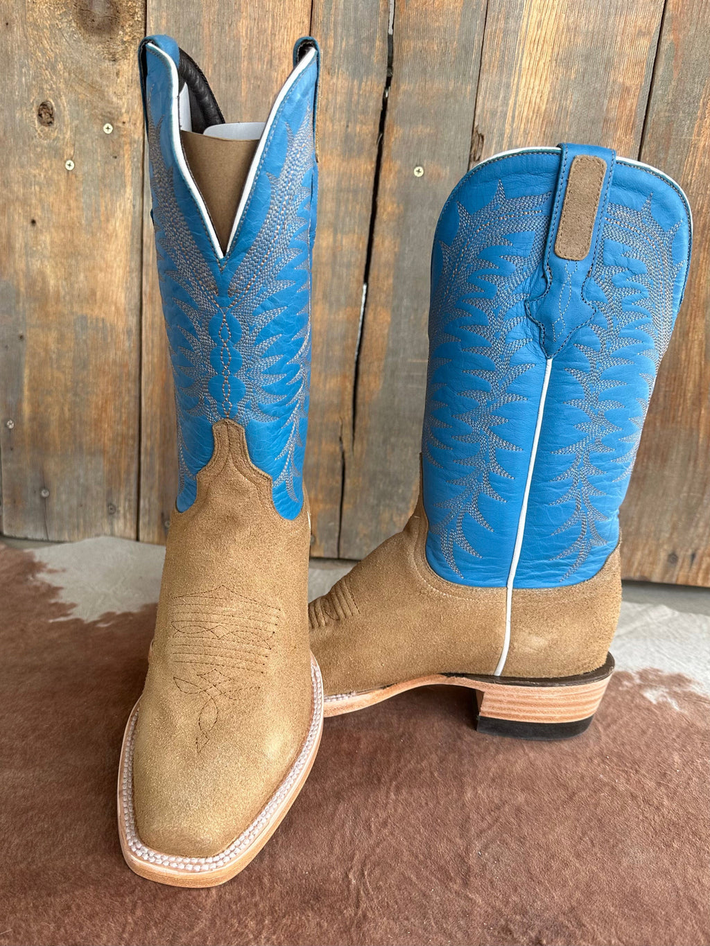 ROUGH OUT COGNAC Resistol Cowboy Boot